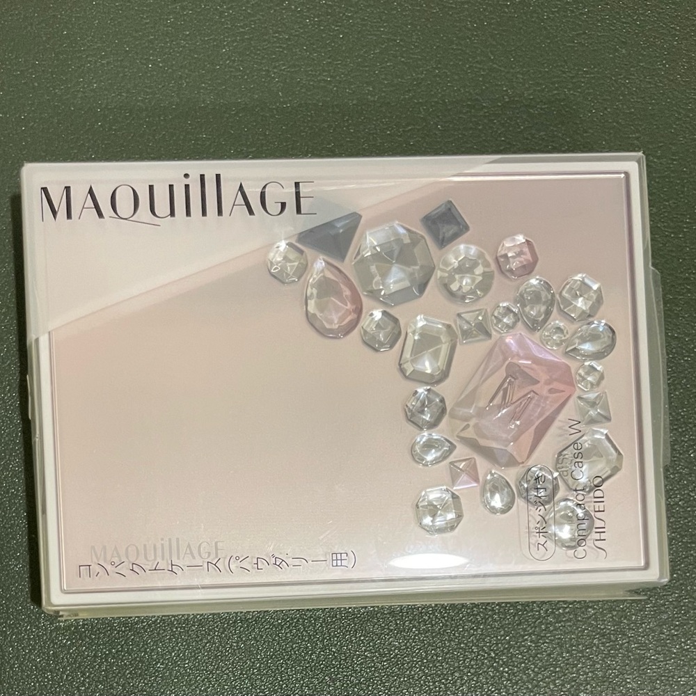 NIB Shiseido Maquillage Jeweled Gems Powder Foundation Compact Refill Case W